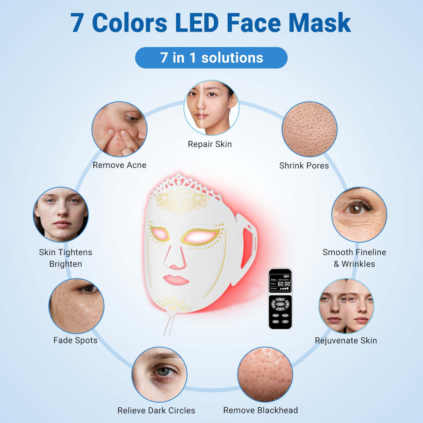 ZJKZ-led light therapy masks